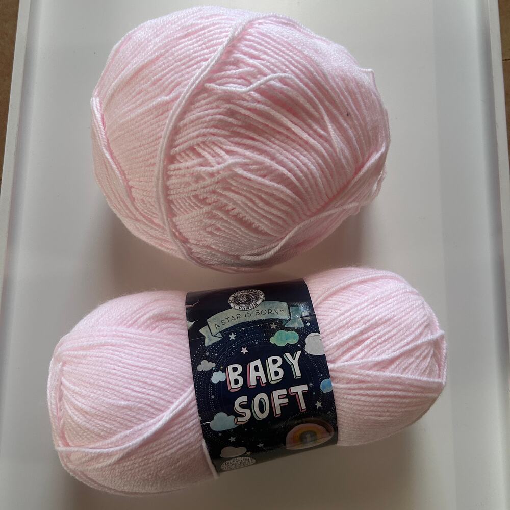 Lion Brand Baby Soft Color Petal Lot of 1+ 60% Acrylic 40% Nylon